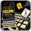 Black Yellow Keyboard Theme APK