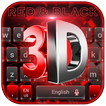 3D Cool Red and Black Keyboard