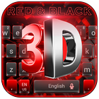 آیکون‌ 3D Cool Red and Black Keyboard