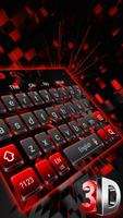 3D Cool Red and Black Keyboard syot layar 2