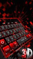 برنامه‌نما 3D Cool Red and Black Keyboard عکس از صفحه