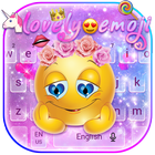 Galaxy Lovely Cute Emoji Keyboard Theme icône