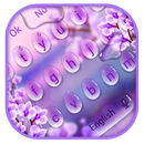 Charming Purple Water Droplets Keyboard APK