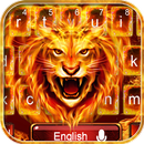 Roaring Fire Lion Keyboard Theme APK