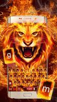 Roaring Fire Lion Keyboard Theme poster