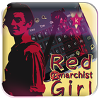 Red Anarchist Girl - graffiti Keyboard Theme иконка