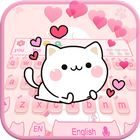 Cute Pink Kitty Keyboard icon