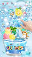 Hielo guay verano fiesta teclado tema captura de pantalla 1