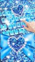 Blauwe diamant lint toetsenbord thema screenshot 1