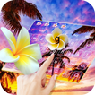 Summer Beach SMS Keyboard Theme