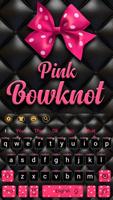 Beautiful Pink Bowknot Keyboard Theme скриншот 3