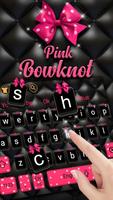 Beautiful Pink Bowknot Keyboard Theme 스크린샷 1