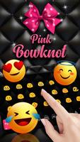 Beautiful Pink Bowknot Keyboard Theme 스크린샷 2