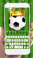 كأس العالم موضوع لوحة المفاتيح لكرة القدم الملصق