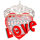 Beautiful Love Heart Keyboard icône
