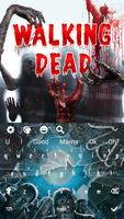 Motyw klawiatury 3D Live Dead Zombie Walking plakat