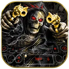 Horror Skull Gun Keyboard Theme APK 下載