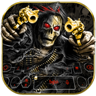 Horror Skull Gun Keyboard Theme icon