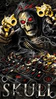 Horror Skull Gun Keyboard Theme ภาพหน้าจอ 2