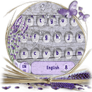 Lavender Drops Keyboard Theme APK