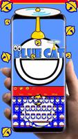 Blue Cat Diamond Kawaii Keyboard تصوير الشاشة 1