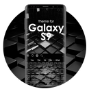 Thème clavier noir pour Galaxy S9 APK