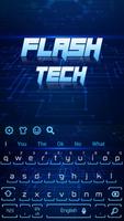 Flash Tech Hologram Keyboard Theme capture d'écran 3