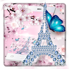 Paris Girly Clavier icône
