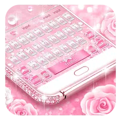 Pink Diamond Keyboard Theme APK Herunterladen