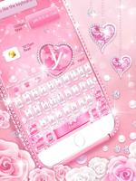Pink Diamond Keyboard Theme スクリーンショット 3