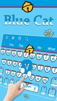 Cartoon Blue Cat Theme screenshot 1