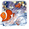 Clown Fish Cute Animated Keyboard