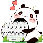 Cute Pink Heart Panda Star Keyboard-icoon