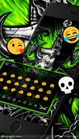 Gothic Metal Graffiti Skull Keyboard Theme screenshot 2