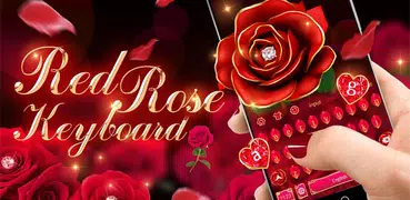 Luxurious Red Rose Keyboard Theme 🌹