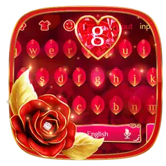 Luxurious Red Rose Keyboard Theme 🌹