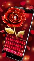 Luxurious Red Rose Keyboard Theme 🌹 capture d'écran 2