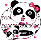 Niedliches Panda Tastatur Thema Zeichen