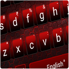 ikon Keyboard Edgy Hitam Merah.