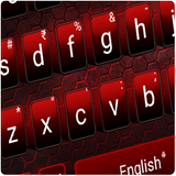 Black Red Edgy keyboard icon