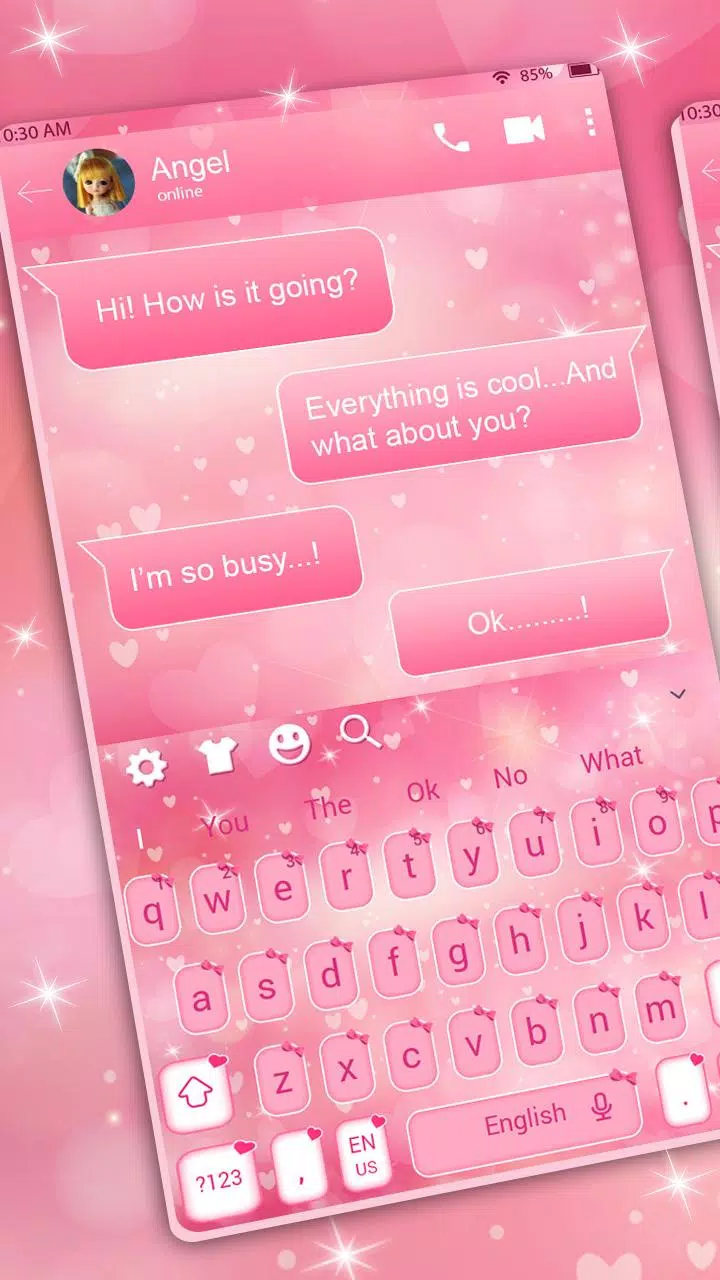 Cute Pink Love SMS Keyboard Theme APK for Android Download