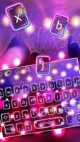 Sparkling Neon Lighting keyboard Theme Affiche