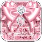 Rose Gold Bow Keyboard icono