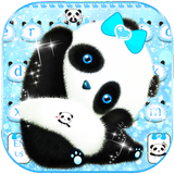 Panda bonito teclado Tema ícone