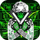 Green lady rasta keyboard APK