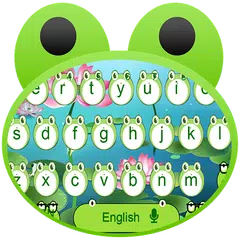 Baixar Cute Frog Big Eyes keyboard Theme APK