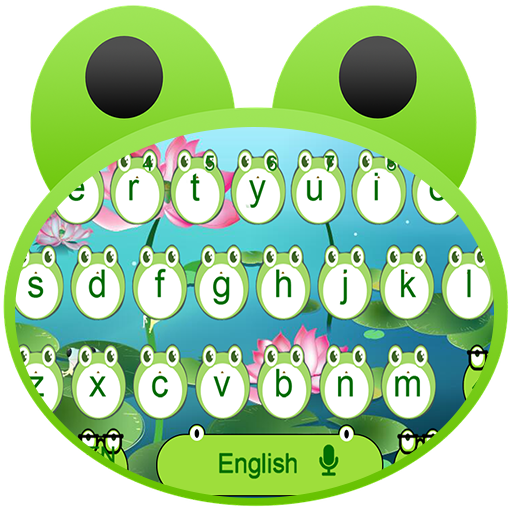 Cute Frog Big Eyes keyboard Theme