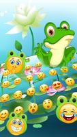 Cute Frog Big Eyes keyboard Theme capture d'écran 2