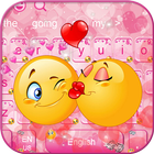 Pink Glitter Valentine Keyboard icône