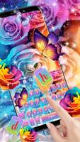 Beautiful Colorful Rose Keyboard Theme screenshot 1